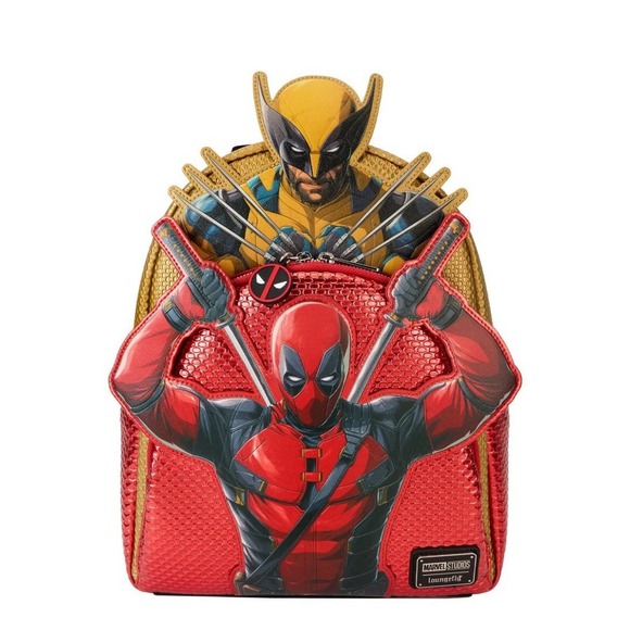 NWT Loungefly Deadpool Wolverine Marvel Iconic Backpack HTF